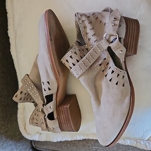 Vince Camuto suede cutout ankle boots